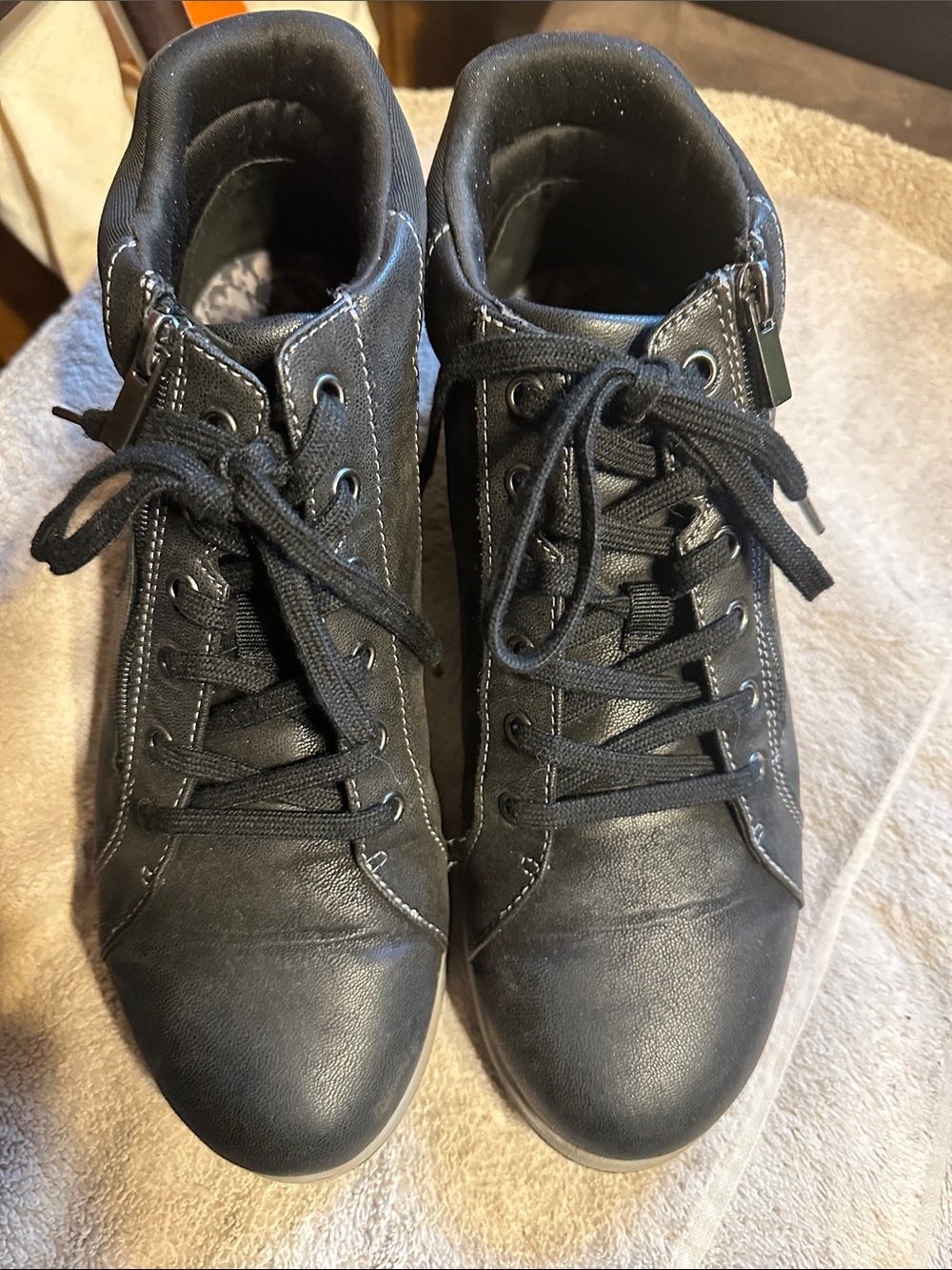 Women's Clark’s Black Lace-Up Ankle Booties - Casual Comfort